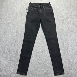 Mavi Gold Jeans Womens 27/32 Smoke Gray Dark Wash Alissa High Rise Skinny NWT